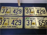 1984-5 Nebraska Farm license plates