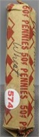 Roll of Assorted Dates from 1911 - 1959 Wheat