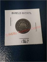 1867 Shield Nickel - rare