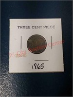 1865 Three Cent Piece - rare.