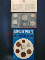 1968 Uncirc. Canadian & 48'-'68 Israel coins