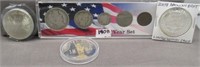 1908 - 5 Coin Year Set, 1989 $5 Men of the Moon