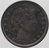 1900 Barber Silver Half Dollar - UNC.