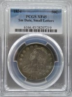 1834 Capped Bust Half w/ Small Date & Small