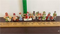 Lot of 9 Lefton Colonial Village People