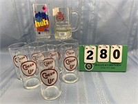 “Cheer Up” & Canada Dry Advertising Glasses