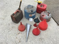 gas cans & funnels