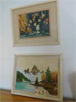 PAIR OF MID-CENTURY FRAMED PICTURES