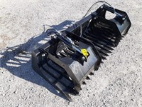 84" Skid Steer Rock & Brush Grapple