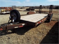 Jackson heavy duty trailer,89"'x20', fold up ramps