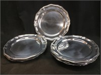 8 VINTAGE EALES 1779 PEWTER PLATES