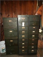 Two Storage bins, 18 drawers 12 x 27 x 52, and
