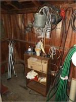 Contents of Wall, to include copper wires, hoses,