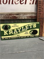 KRAYLETS TIN SIGN-APPROX 10"TX24"L