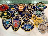 California Police patches - lot 1