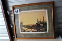 Framed & Matted Horse Print 27x31" (U230)