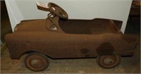 Antique Childs Pedal Car, rusted condition