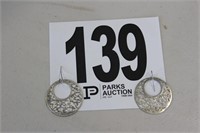 Silver Lace Earrings (U232)