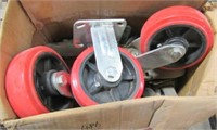 Box of Assorted Castor Wheels