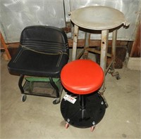 Two Mechanics Rolling Stools, Home Made Stool