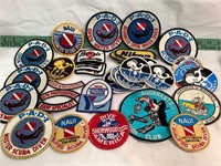 33 scuba diving patches plus stickers