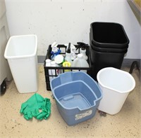 Cleaning Supplies & Waste Baskets