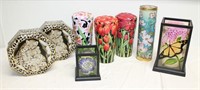 Flower Tins, Wildlife Tins, Battery Candles