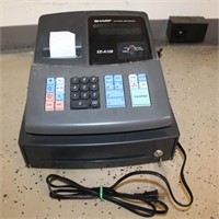 SHARP Cash Register POWERS ON W/ Key, XE-A106
