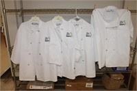 4 Chef Coat Jackets by Chef Design*See Desc