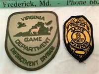 Virginia Game Warden patches