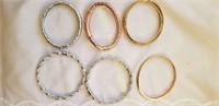 6 bangle braclets