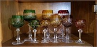 18 assorted goblets