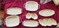 7 Lenox china serving trays