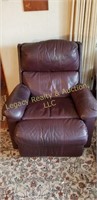brown leather recliner in good condition