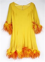 MS. RITA HAYWORTH DRESS NAKED ZOO OSTRICH FEATHERS
