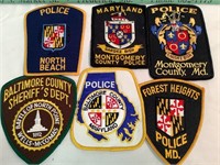 Maryland county Police patches
