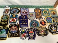 20 Maryland Cities Police patches
