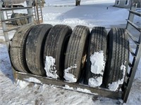 6-20" semi tires & rims