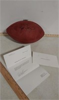 Brett Favre autographed NFL ball,includes COA