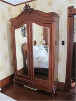 FRENCH CARVED MATCHING WARDROBE VERY TALL