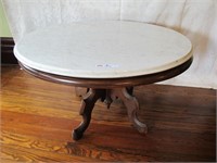 MARBLE TOP VICTORIAN TABLE