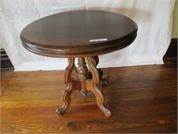AMAZING VICTORIAN CARVED SIDE TABLE