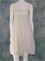 1920s Crochet and Cotton Step In Vintage Dres