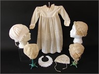 Antique Bonnets, Adult and Baby Vintage