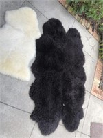 2 Faux Fur area rugs
