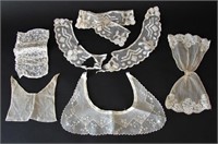 Vintage Lot Of Lace Cuffs & Collars