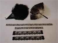 1920s Vintage Chokers, Belt Hand Fans