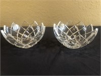 Pr. Crystal Bowls 9"dia. 5"h