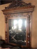 Lg Wood carved Wall Mirror