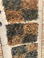 3 Leather Flokati Area Rugs